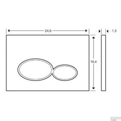 Geberit UP320 Toiletset Compleet | Inbouwreservoir | Wandcloset Wiesbaden Vesta Randloos 52cm | Set24 Met Drukplaat -Badkamer Thuis drukplaat wiesbaden milo mat zwart tech 1 1 1 1