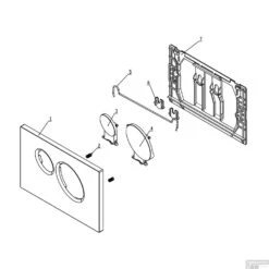 Drukplaat Voor Inbouwreservoir Wiesbaden X10 Mat Zwart -Badkamer Thuis drukplaat voor inbouwreservoir wiesbaden x10 mat zwart tech