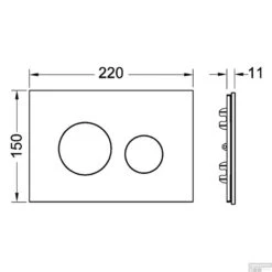 Drukplaat Front En Toetsen TECE Loop Voor WC-Bediening Leisteen -Badkamer Thuis drukplaatfront tece loop voor wc bediening tech 1