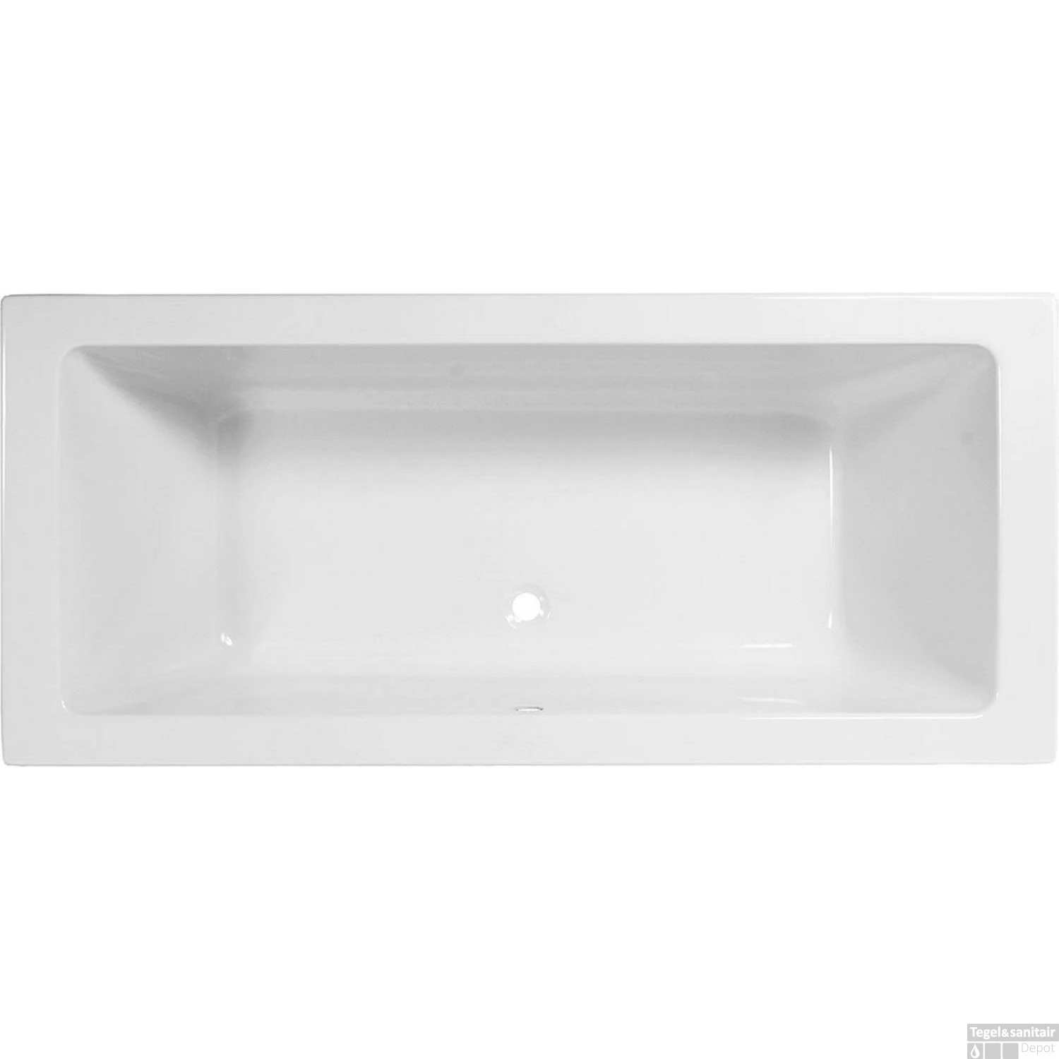 Inbouw Duo Ligbad Wisa Grandola 200x90x49 Cm Wit 3 Inbouw Duo Ligbad Wisa Grandola 200x90x49 Cm Wit