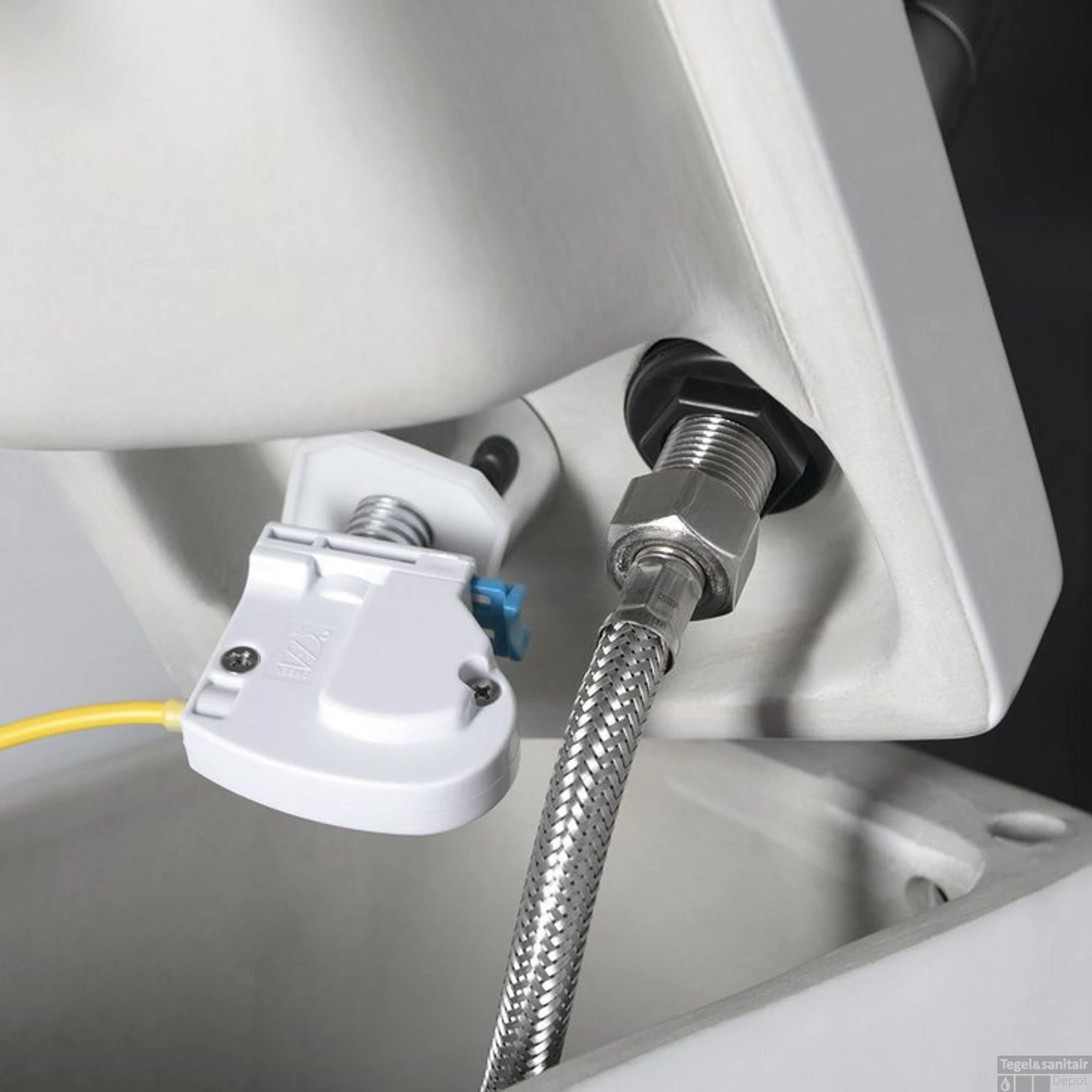 Duoblok Sapho Hygie Met Ingebouwde Fontein Soft Close Wit (PK) 8 Duoblok Sapho Hygie Met Ingebouwde Fontein Soft Close Wit (PK) - Afbeelding 6