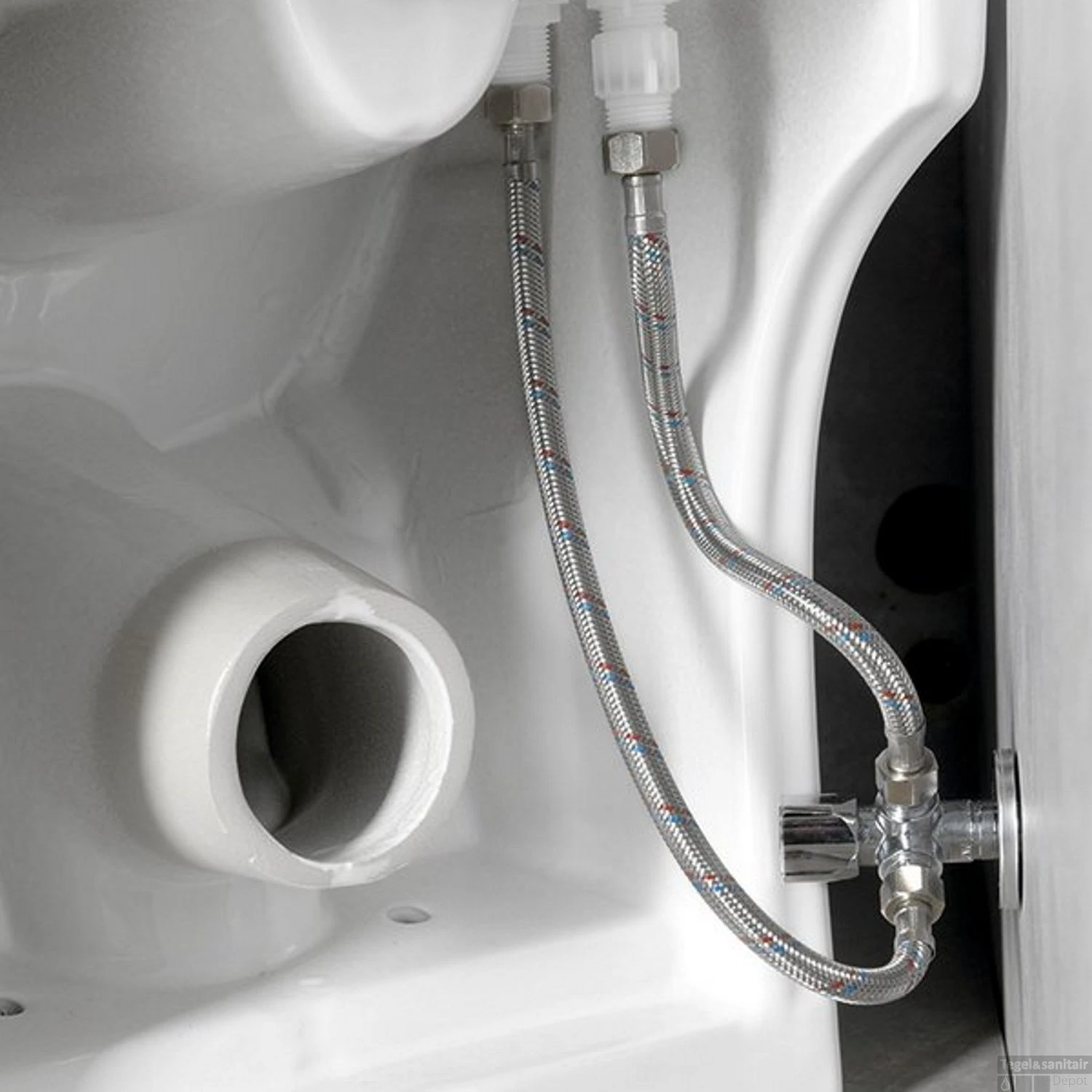 Duoblok Sapho Hygie Met Ingebouwde Fontein Soft Close Wit (PK) 9 Duoblok Sapho Hygie Met Ingebouwde Fontein Soft Close Wit (PK) - Afbeelding 7