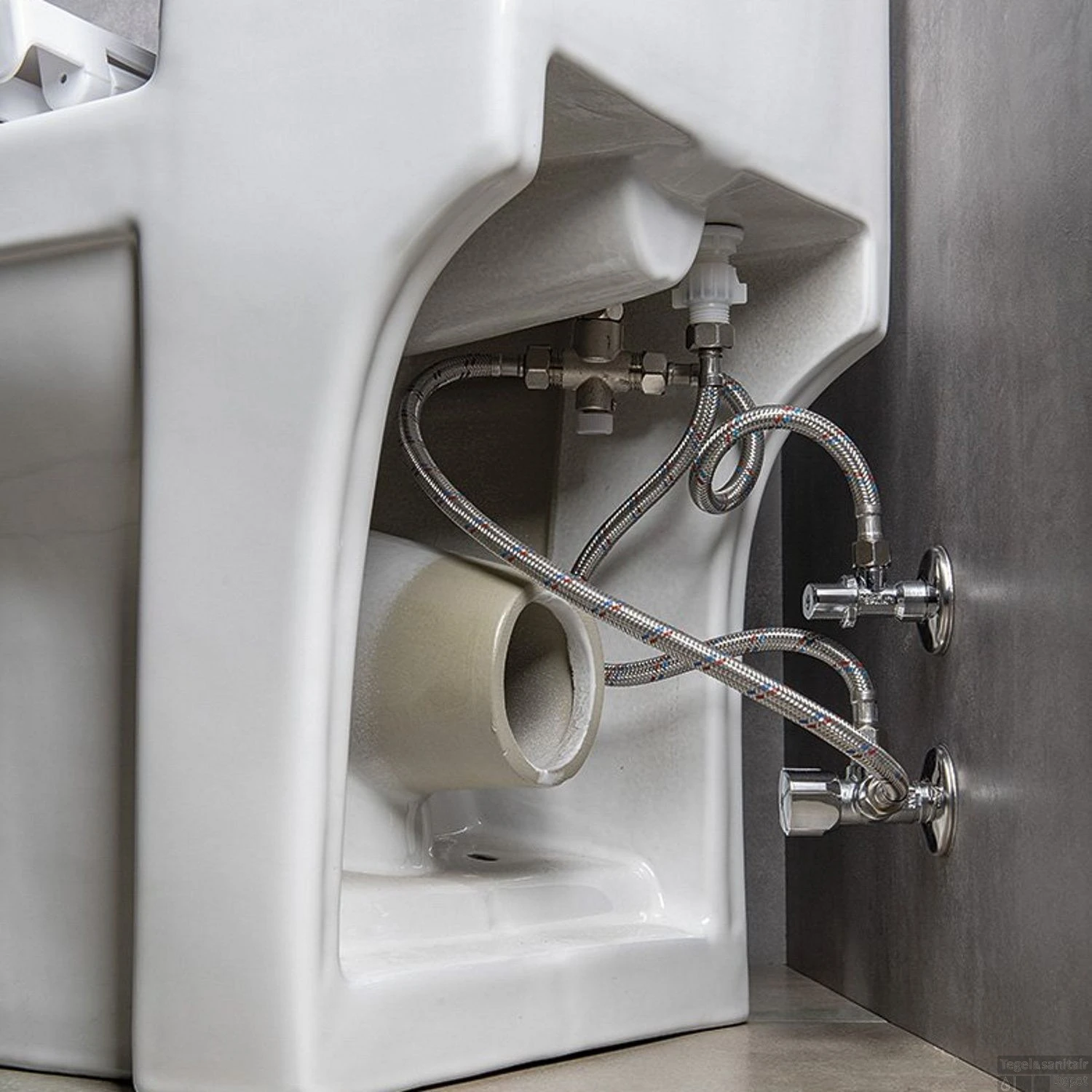 Duoblok Sapho Hygie Met Ingebouwde Fontein Soft Close Wit (PK) 7 Duoblok Sapho Hygie Met Ingebouwde Fontein Soft Close Wit (PK) - Afbeelding 5