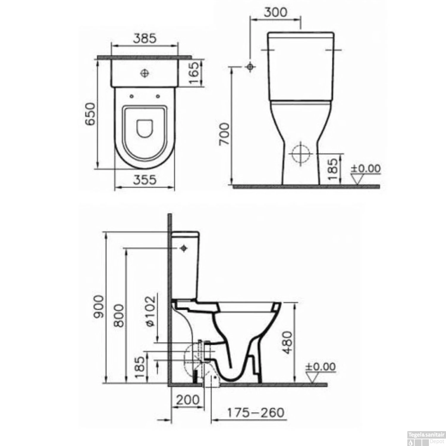 Duoblokpot Boss & Wessing Verhoogd +8cm. Wit Compleet (Inclusief Zitting) 4 Duoblokpot Boss & Wessing Verhoogd +8cm. Wit Compleet (Inclusief Zitting) - Afbeelding 2