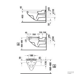 Duravit Architec Wandcloset Diepspoel 35x70x39 Cm Keramiek Glanzend Wit -Badkamer Thuis duravit architec wandcloset diepspoel 35x70x39 cm keramiek glanzend wit tech2