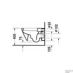 Duravit Starck 2 Wandcloset Diepspoel 36.5x62x38 Cm Keramiek Glanzend Wit -Badkamer Thuis duravit starck 2 wandcloset diepspoel 36.5x62x38 cm keramiek glanzend wit tech2