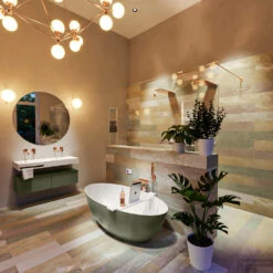 FLOAT Vrijstaand Bad 170x80cm Kleur Army / Talc -Badkamer Thuis float 2 00010