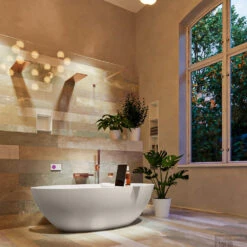 FLOAT Vrijstaand Bad 170x80cm Kleur Linen / Talc -Badkamer Thuis float 3 00004