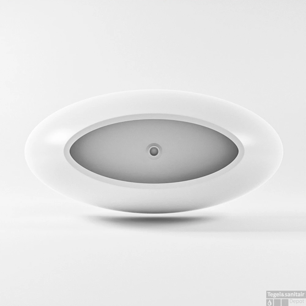 FLOAT Vrijstaand Bad 170x80cm Kleur Talc / Talc 9 FLOAT Vrijstaand Bad 170x80cm Kleur Talc / Talc - Afbeelding 7