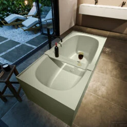 FREEZE Vrijstaand Bad 180x85cm Kleur Army / Army 16 FREEZE Vrijstaand Bad 180x85cm Kleur Army / Army -Badkamer Thuis freeze 5 00023