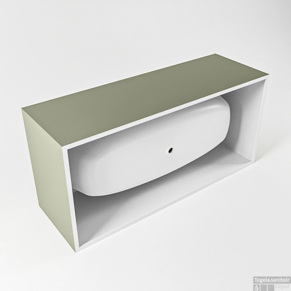 FREEZE Vrijstaand Bad 180x85cm Kleur Army / Army 9 FREEZE Vrijstaand Bad 180x85cm Kleur Army / Army - Afbeelding 7