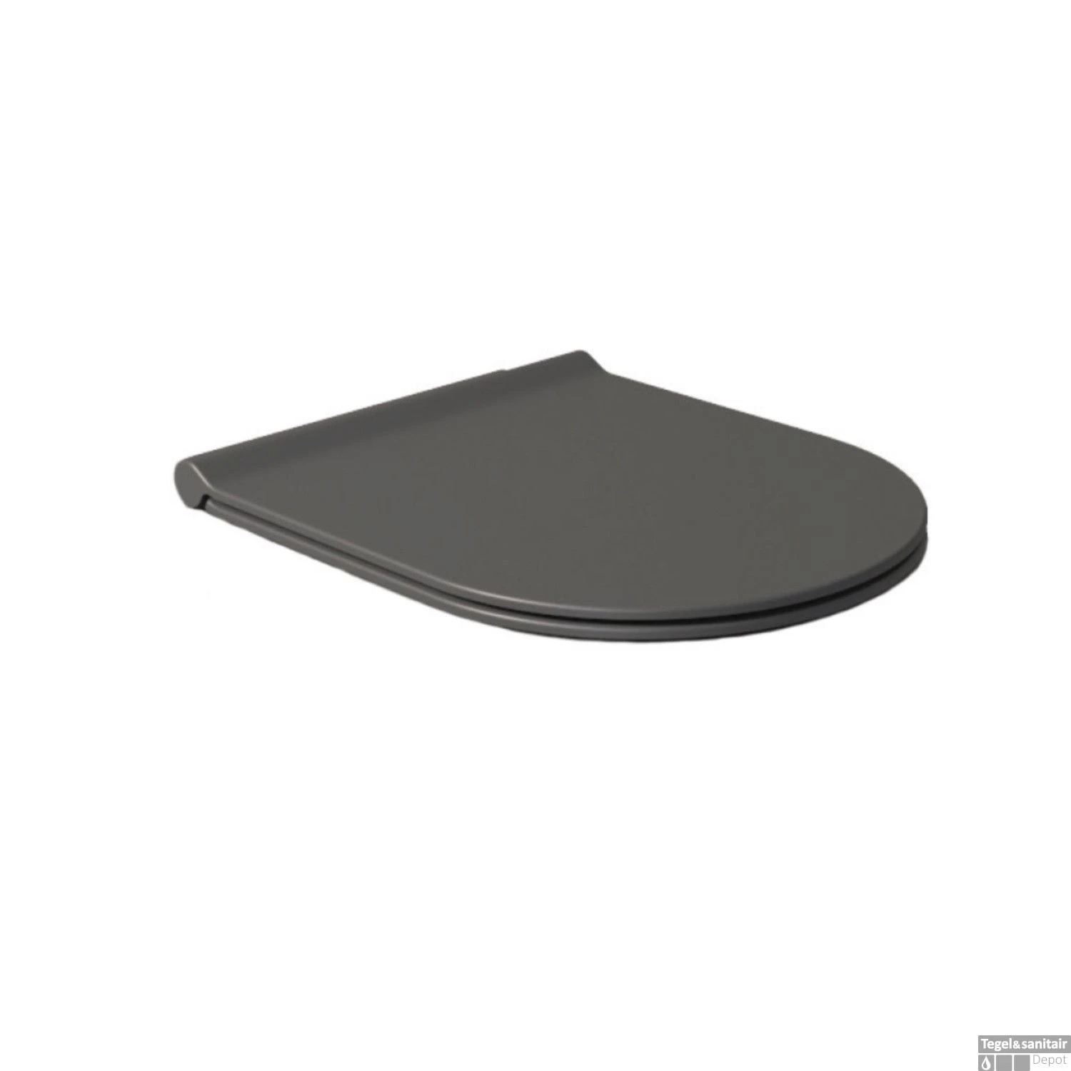 Geberit UP100 Toiletset Compleet | Inbouwreservoir | Salenzi Civita Mat Antraciet Met Drukplaat - Afbeelding 4