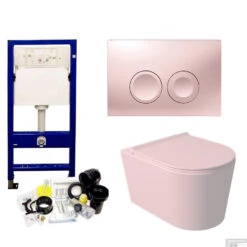 Geberit UP100 Toiletset Wandcloset Salenzi Civita Mat Roze Met Delta 21 Drukplaat 23 Geberit UP100 Toiletset Wandcloset Salenzi Civita Mat Roze Met Delta 21 Drukplaat -Badkamer Thuis geberit up100 toiletset wandcloset salenzi civita mat roze met delta 21 drukplaat shop