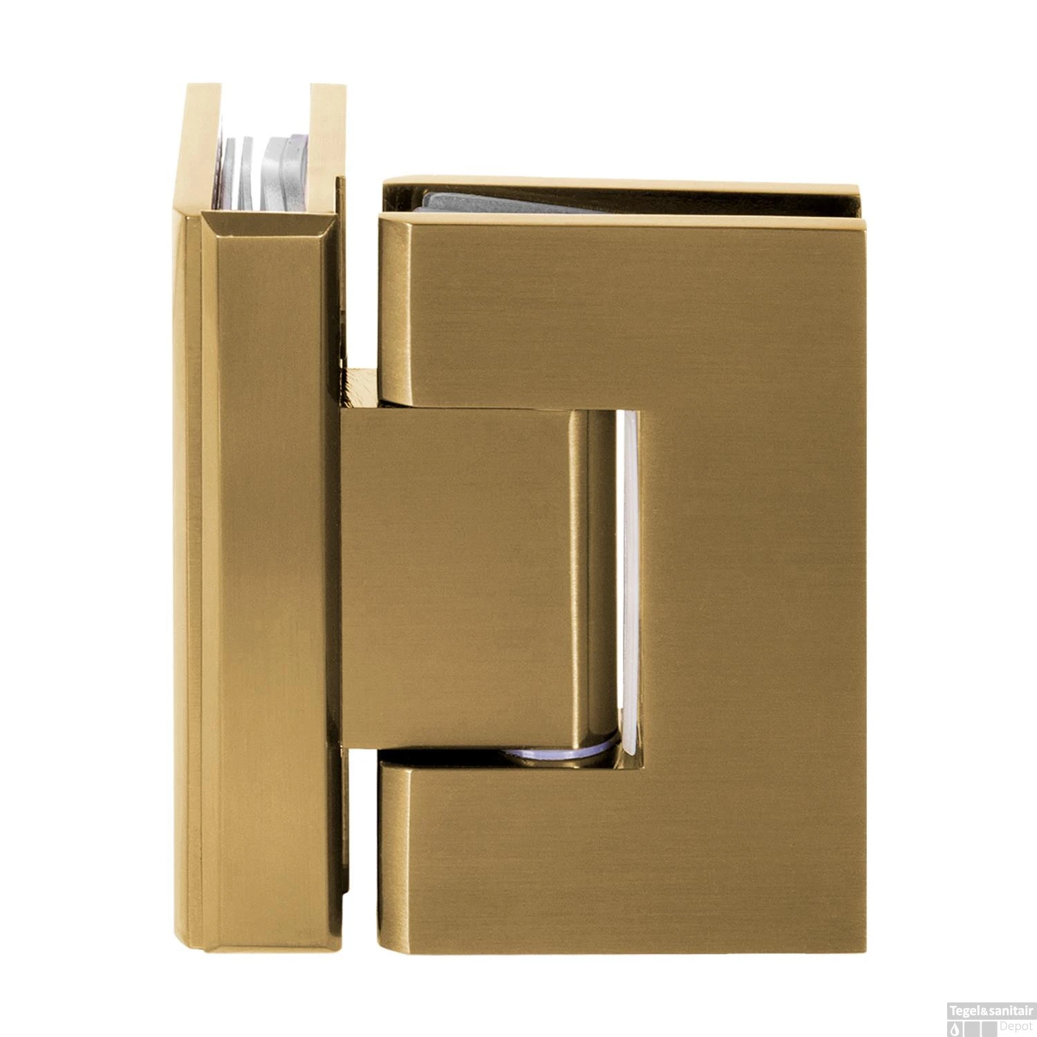 Inloopdouche Compleet Just Creating Profielloos 110/40 Cm Draaibaar Goud - Afbeelding 4