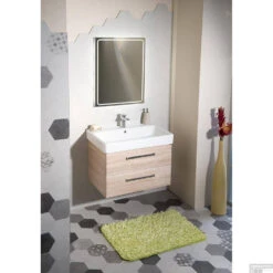 Badkamerspiegel Sapho Gemini II 60x80 Cm LED-Strips -Badkamer Thuis gm060 badkamerspiegel sapho gemini ii 60x80 cm led strips 4