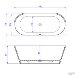 Half Vrijstaand Bad Arcqua Pinto Back To Wall 160x70x57 Cm Glans Wit 9 Half Vrijstaand Bad Arcqua Pinto Back To Wall 160x70x57 Cm Glans Wit -Badkamer Thuis half vrijstaand bad bws pinto back to wall 160x70x57 cm glans wit tec