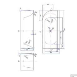 Half Vrijstaand Hoekbad Rechts Luca Sanitair Primo Acryl 180x80x60 Cm Glans Wit (inclusief Afvoer En Sifon) -Badkamer Thuis half vrijstaand hoekbad rechts luca sanitair primo acryl 180x80x60 cm tech