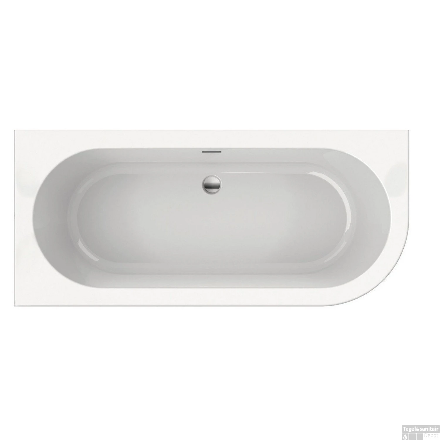 Half Vrijstaand Hoekbad Xenz Charley Links 180x80x60 Cm Acryl Hoogglans Wit (met Gleuf Overloop) 4 Half Vrijstaand Hoekbad Xenz Charley Links 180x80x60 Cm Acryl Hoogglans Wit (met Gleuf Overloop) - Afbeelding 2