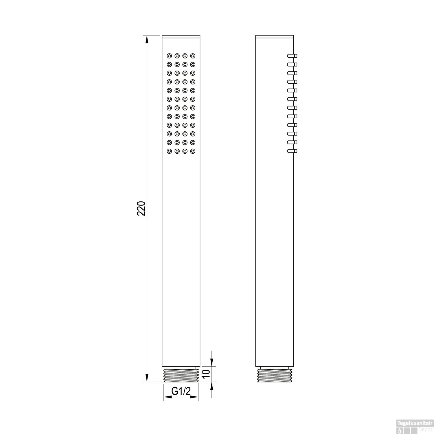 Handdouche Brauer Chrome Edition Staaf Chroom 4 Handdouche Brauer Chrome Edition Staaf Chroom - Afbeelding 2