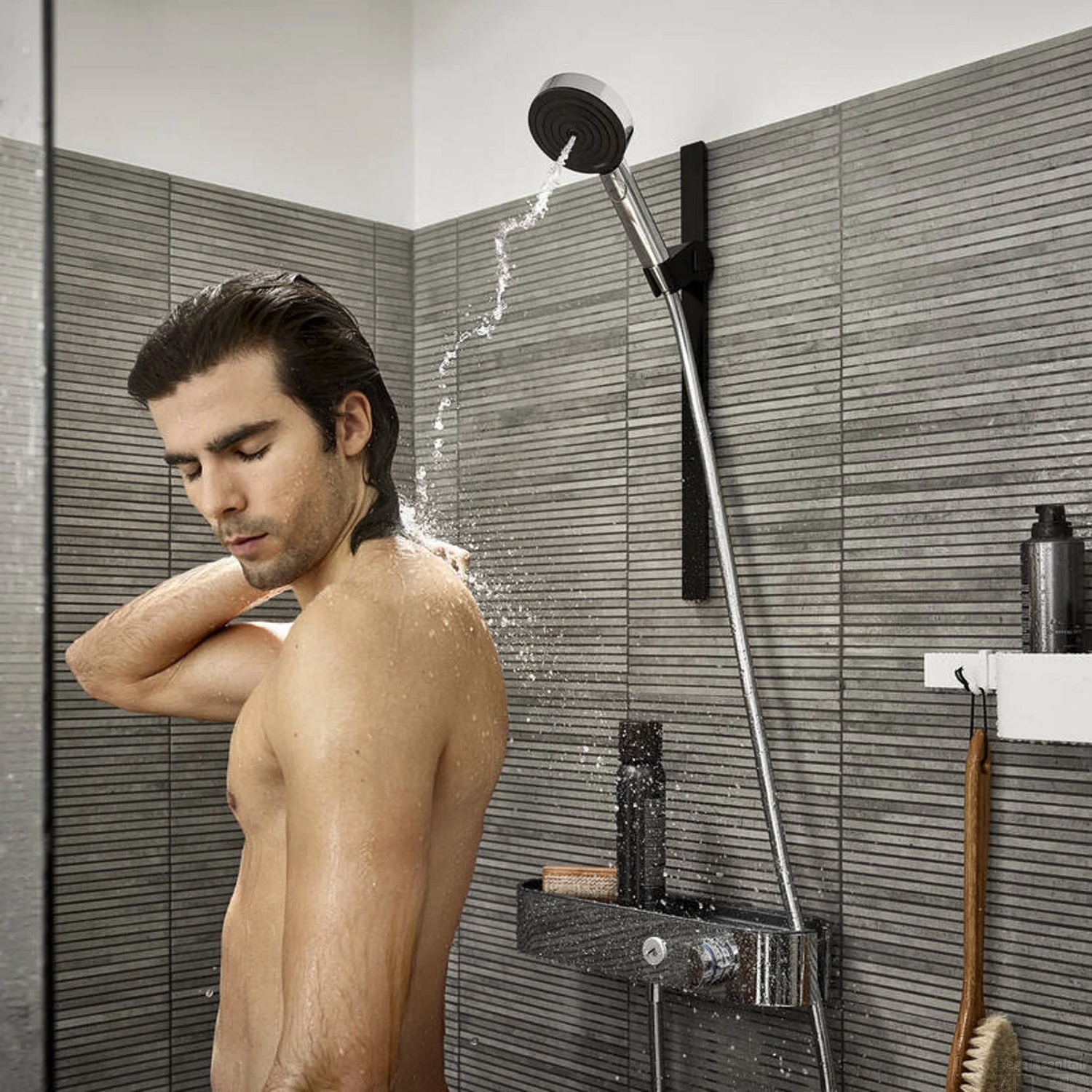 Handdouche HansGrohe Pulsify Select S 3jet Relaxation 10.5 Cm Mat Wit - Afbeelding 3