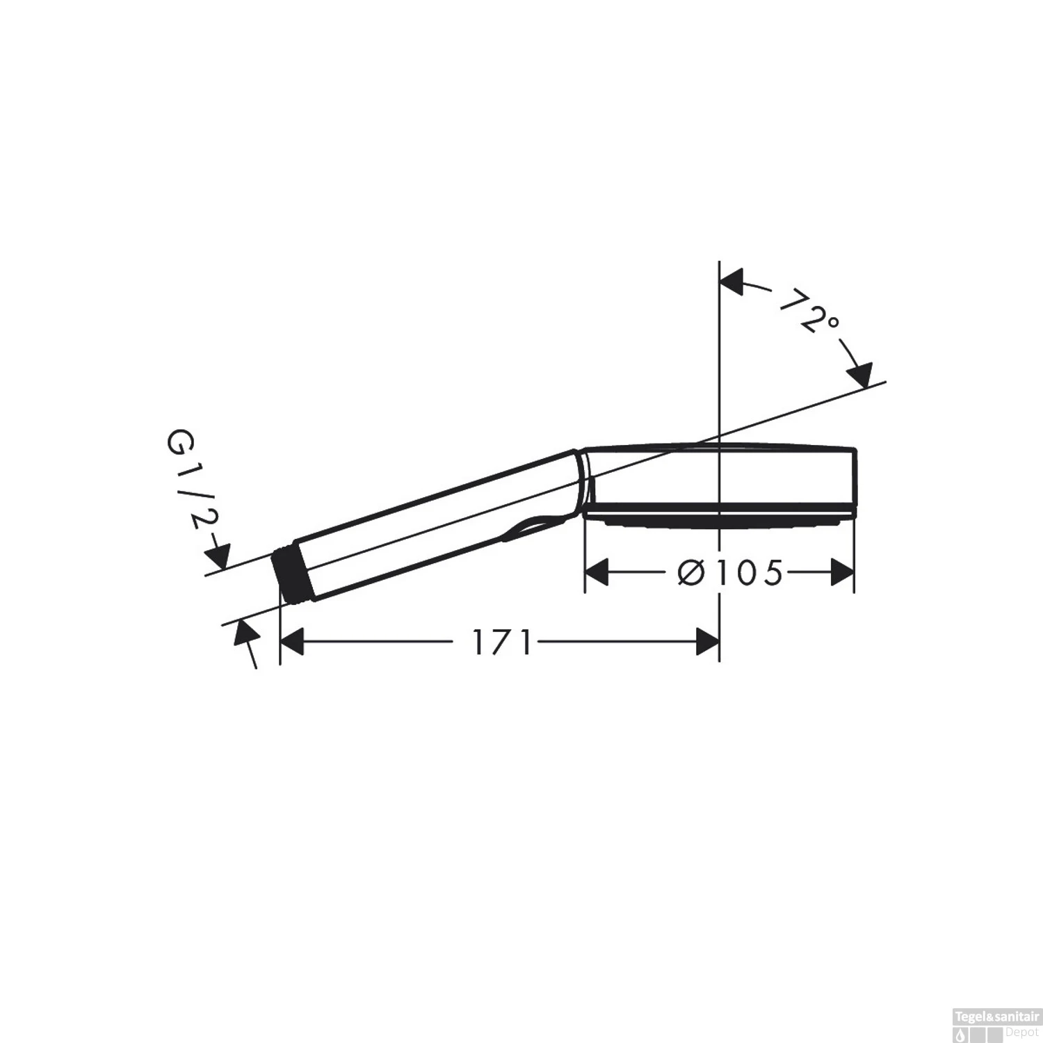 Handdouche HansGrohe Pulsify Select S 3jet Relaxation 10.5 Cm Mat Wit - Afbeelding 4