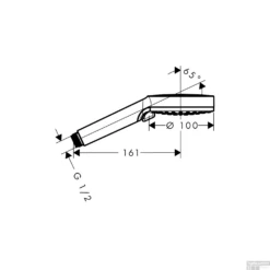 Handdouche HansGrohe Vernis Blend 100 Vario Mat Zwart 5 Handdouche HansGrohe Vernis Blend 100 Vario Mat Zwart -Badkamer Thuis handdouche hansgrohe vernis blend 100 vario tech 1