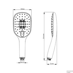 Handdouche Schutte Monza II 3 Functies Chroom 5 Handdouche Schutte Monza II 3 Functies Chroom -Badkamer Thuis handdouche schutte monza ii 3 functies chroom tech