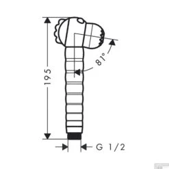 Handdouche Voor Kinderen Jocolino HansGrohe Krokodil 2 Jet -Badkamer Thuis handdouche voor kinderen jocolino hansgrohe 2 jet tech 1