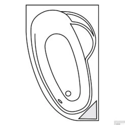 Hoekbad Allibert Ladvia 175x110 Asymmetrisch Rechts -Badkamer Thuis hoekbad allibert ladvia 175x110 asymmetrisch rechts tech 1