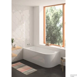 Hoekbad Allibert Serena 170x75x56 Cm Wit Links -Badkamer Thuis hoekbad allibert serena 170x75x56 cm wit sfeer 1