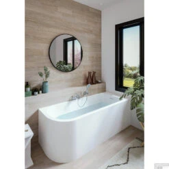 Hoekbad Allibert Serena 170x75x56 Cm Wit Rechts -Badkamer Thuis hoekbad allibert serena 170x75x56 cm wit links sfeer 1