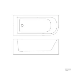 Hoekbad Allibert Serena 170x75x56 Cm Wit Links -Badkamer Thuis hoekbad allibert serena 170x75x56 cm wit links tec1