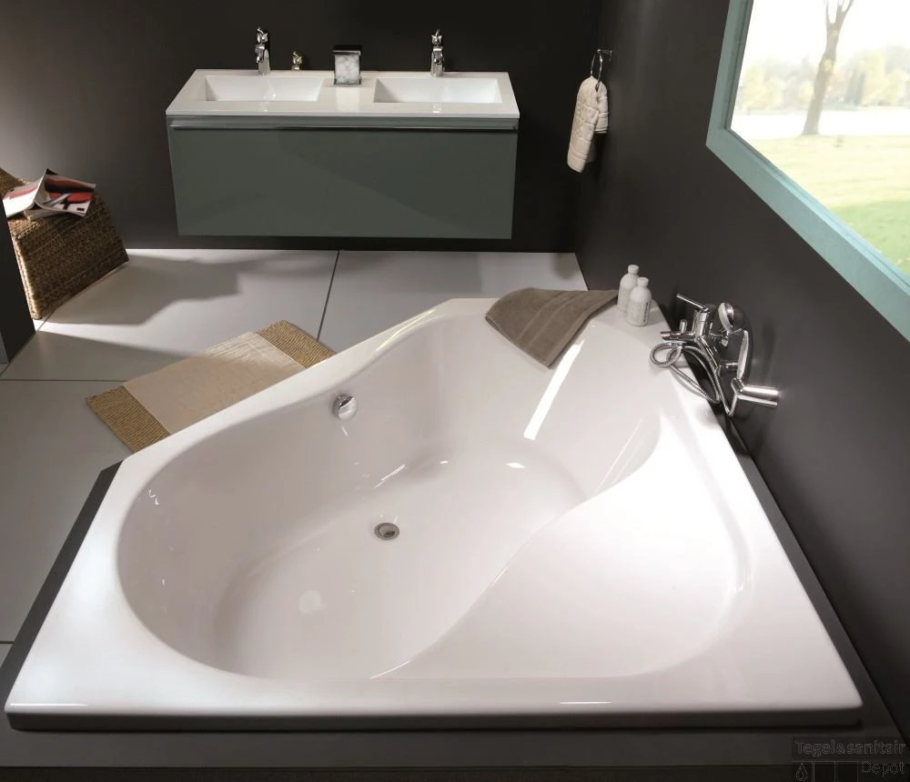 Hoekbad Allibert Inoa 145x145 Cm 3 Hoekbad Allibert Inoa 145x145 Cm