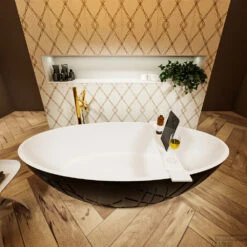 HOLM Vrijstaand Bad 180x85cm Kleur Urban / Talc -Badkamer Thuis holm 3 00003