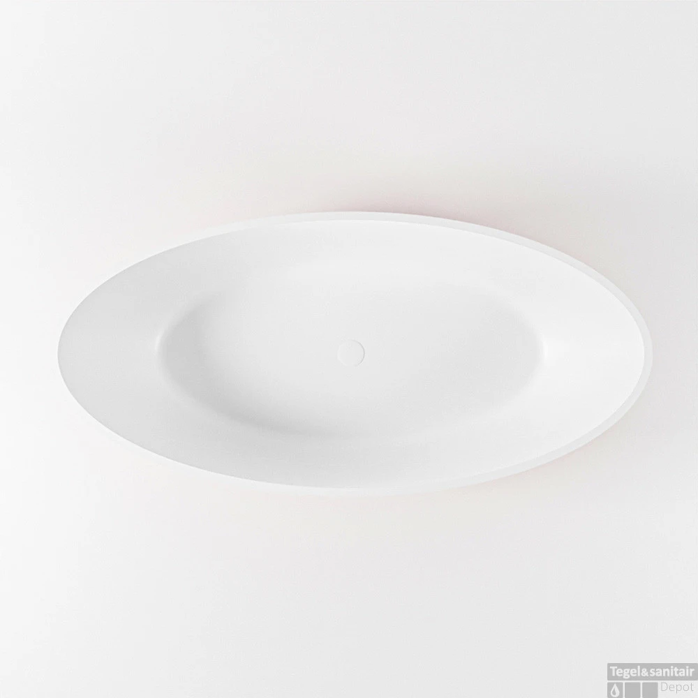 HOLM Vrijstaand Bad 180x85cm Kleur Fire / Talc 10 HOLM Vrijstaand Bad 180x85cm Kleur Fire / Talc - Afbeelding 8