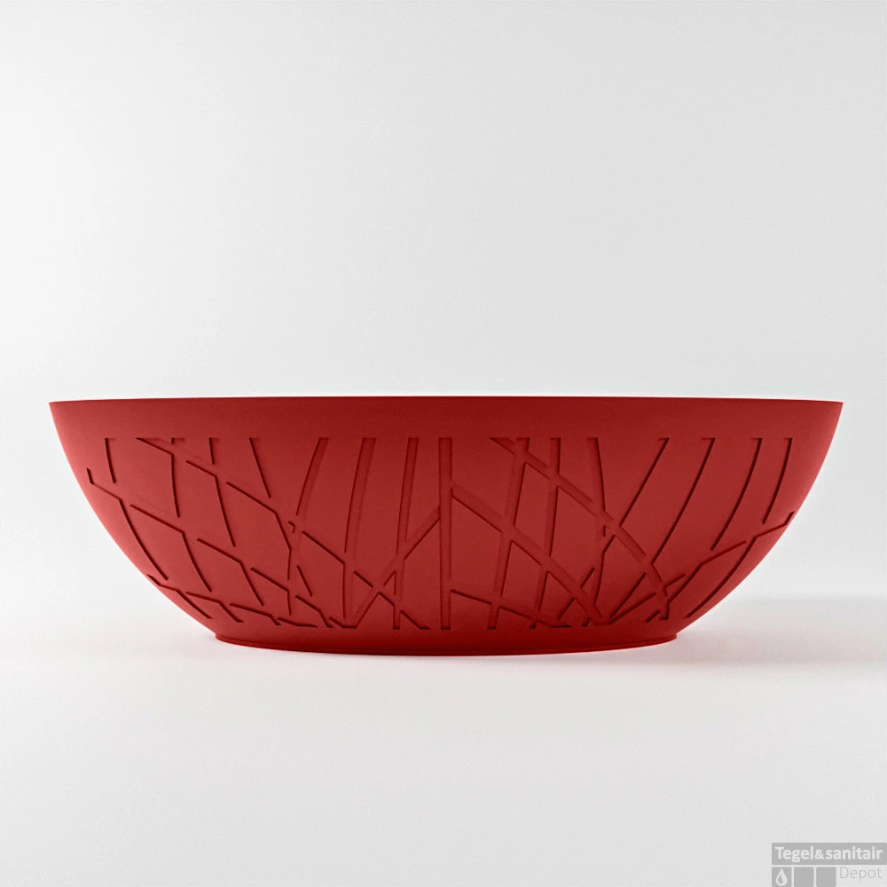 HOLM Vrijstaand Bad 180x85cm Kleur Fire / Talc 11 HOLM Vrijstaand Bad 180x85cm Kleur Fire / Talc - Afbeelding 9