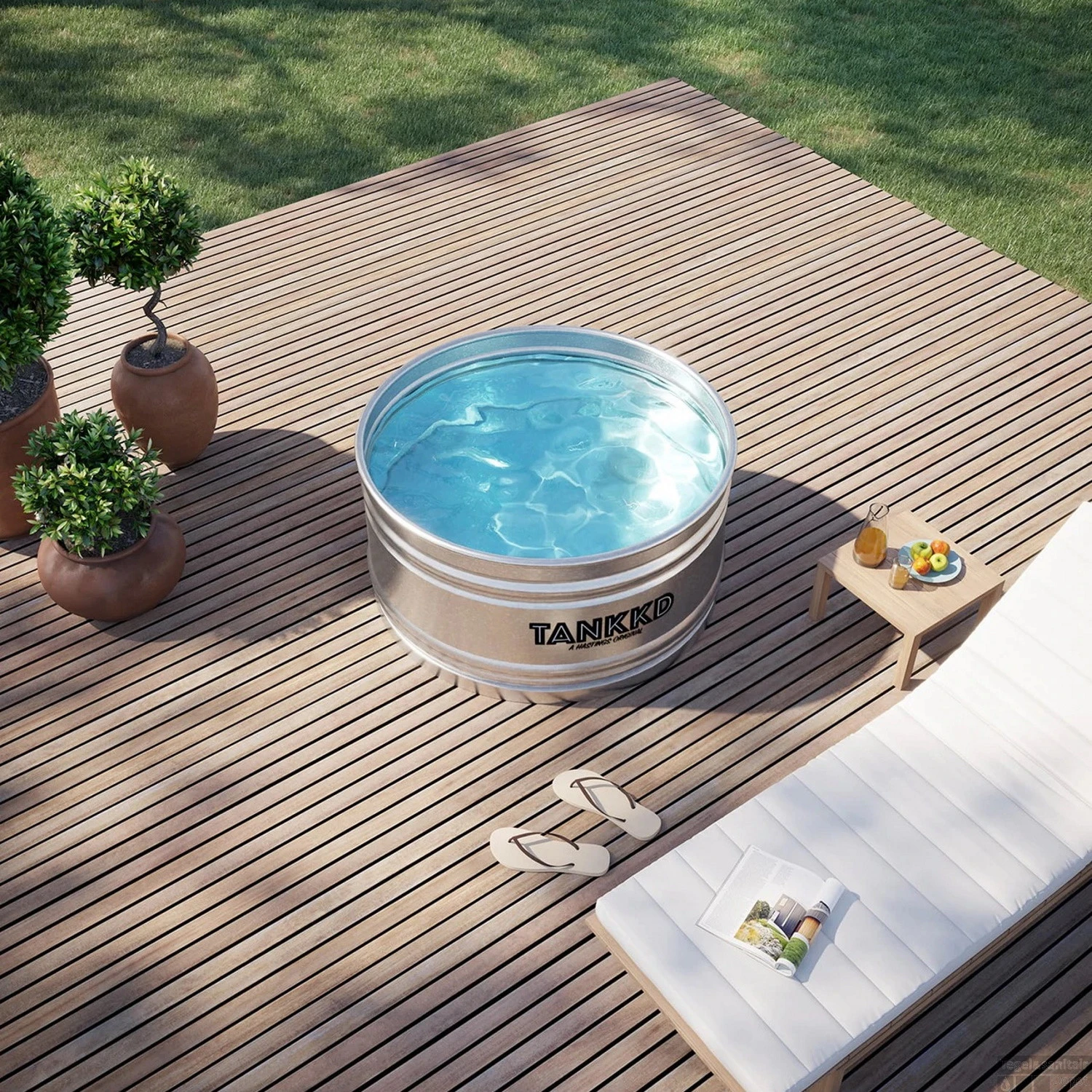 Tankkd IJsbad | Black Label Round | 122cm | Aluminium 4 Tankkd IJsbad | Black Label Round | 122cm | Aluminium - Afbeelding 2