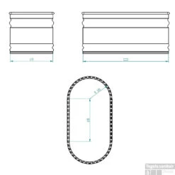 Tankkd IJsbad | Green Label Oval | 122x61x61cm | Aluminium -Badkamer Thuis ijsbad tankkd green label oval 122x61x61 cm aluminium tech