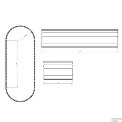 Tankkd IJsbad | Green Label Oval | 244x61x91cm | Aluminium -Badkamer Thuis ijsbad tankkd green label oval 244x61x91 cm aluminium tech