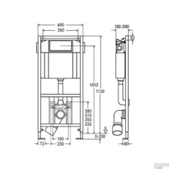 Viega EcoPlus Toiletset Set01 B&W Basic Smart Met Visign For Style 10 Drukplaat -Badkamer Thuis inbouwreservoir viega ecoplus 622190 tech 15