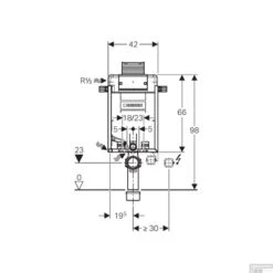 Inbouwreservoir Geberit Kombifix H98 Omega UP 12 Cm -Badkamer Thuis inbouwreservoir geberit kombifix h98 omega up 12 cm tech 1