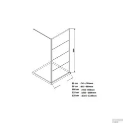 BWS Douchewand Frame 8mm Nano Glas | Mat Zwart | Raster | Inloopdouche (Alle Maten) 10 BWS Douchewand Frame 8mm Nano Glas | Mat Zwart | Raster | Inloopdouche (Alle Maten) -Badkamer Thuis inloopdouche bws frame tech 2