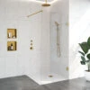 Inloopdouche Compleet Just Creating Profielloos 100 Cm Goud -Badkamer Thuis inloopdouche compleet just creating profielloos 100 cm goud shop