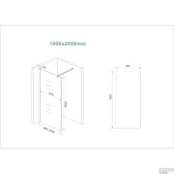 BWS Inloopdouche Pro Line Helderglas 100x200 8mm Nano Coating Chroom Profiel En Stang 11 BWS Inloopdouche Pro Line Helderglas 100x200 8mm Nano Coating Chroom Profiel En Stang -Badkamer Thuis inloopdouche proline 100x200 8mm nano coating tech 12