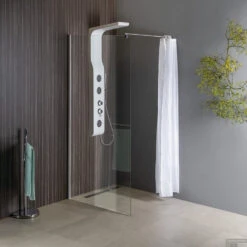 Inloopdouche Sapho Walk-In 90x190 Cm Met Muurprofiel Helder Glas -Badkamer Thuis inloopdouche sapho walk in 90x190 cm met muurprofiel helder glas 4