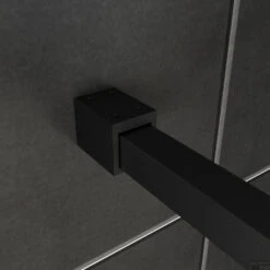 Wiesbaden Douchewand Square 10mm 90x200cm Stabilisatiestang | Nano Coating | Mat Zwart | Inloopdouche 11 Wiesbaden Douchewand Square 10mm 90x200cm Stabilisatiestang | Nano Coating | Mat Zwart | Inloopdouche -Badkamer Thuis inloopdouche wiesbaden square stabilisatiestang nano coating 90x200 cm 10 mm mat zwart 20.3311 5