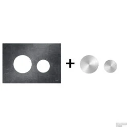 Drukplaat Front En Toetsen TECE Loop Voor WC-Bediening Leisteen -Badkamer Thuis leisteen geborsteldrvs