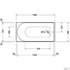 Ligbad Duravit D-Neo Inbouw 150x75x48.5 Cm Wit 8 Ligbad Duravit D-Neo Inbouw 150x75x48.5 Cm Wit -Badkamer Thuis ligbad duravit d neo inbouw 147x72x58 cm wit tech