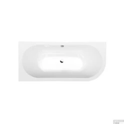 Ligbad Polysan Viva 180x75x60 Cm Asymmetrisch Links Zwart /Wit -Badkamer Thuis ligbad polysan viva 180x75x60 cm asymmetrisch links zwart wit sph72099mb 1