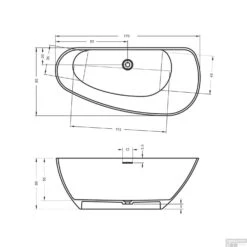 Ligbad Riho Granada Vrijstaand Rechts 170x80 Cm Mat Wit -Badkamer Thuis ligbad riho granada vrijstaand 170x80 cm mat wit tech